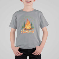 Fires Friends Fun Camping Crew T Shirt For Kid Cozy Campfire Adventure Outdoor Lovers - Wonder Print Shop
