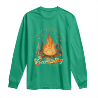Fires Friends Fun Camping Crew Long Sleeve Shirt Cozy Campfire Adventure Outdoor Lovers - Wonder Print Shop