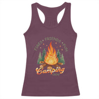 Fires Friends Fun Camping Crew Racerback Tank Top Cozy Campfire Adventure Outdoor Lovers - Wonder Print Shop