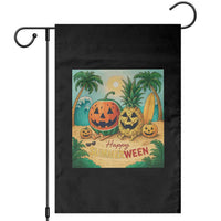 Retro Tropical Summerween Garden Flag Halloween Summer Beach Cocktail Boo - Wonder Print Shop