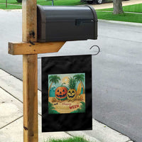 Retro Tropical Summerween Garden Flag Halloween Summer Beach Cocktail Boo - Wonder Print Shop