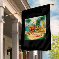 Retro Tropical Summerween Garden Flag Halloween Summer Beach Cocktail Boo - Wonder Print Shop
