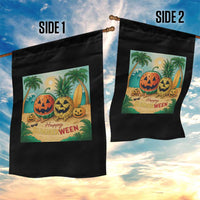 Retro Tropical Summerween Garden Flag Halloween Summer Beach Cocktail Boo - Wonder Print Shop