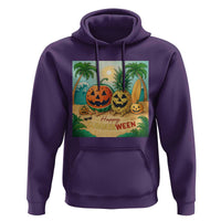 Retro Tropical Summerween Hoodie Halloween Summer Beach Cocktail Boo - Wonder Print Shop