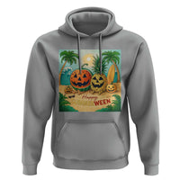 Retro Tropical Summerween Hoodie Halloween Summer Beach Cocktail Boo - Wonder Print Shop