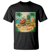 Retro Tropical Summerween T Shirt Halloween Summer Beach Cocktail Boo - Wonder Print Shop