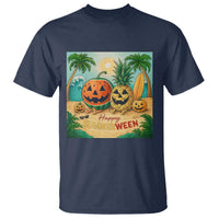 Retro Tropical Summerween T Shirt Halloween Summer Beach Cocktail Boo - Wonder Print Shop