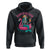Summerween Skeleton Mermaid Hoodie Flamingo Float Funny Spooky Summer Halloween Vibes - Wonder Print Shop