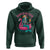 Summerween Skeleton Mermaid Hoodie Flamingo Float Funny Spooky Summer Halloween Vibes - Wonder Print Shop