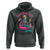 Summerween Skeleton Mermaid Hoodie Flamingo Float Funny Spooky Summer Halloween Vibes - Wonder Print Shop