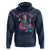 Summerween Skeleton Mermaid Hoodie Flamingo Float Funny Spooky Summer Halloween Vibes - Wonder Print Shop