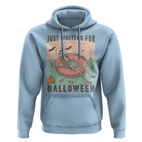 Spooky Summer Skeleton Hoodie Just Waiting For Halloween Summer Pool Party - Wonder Print Shop