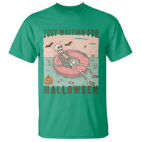 Spooky Summer Skeleton T Shirt Just Waiting For Halloween Summer Pool Party - Wonder Print Shop
