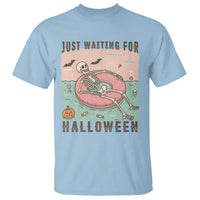 Spooky Summer Skeleton T Shirt Just Waiting For Halloween Summer Pool Party - Wonder Print Shop