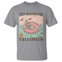 Spooky Summer Skeleton T Shirt Just Waiting For Halloween Summer Pool Party - Wonder Print Shop