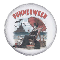 Gothic Summerween Spare Tire Cover Spooky Summer Halloween Horror Character - Wonder Print Shop