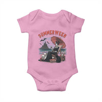 Gothic Summerween Baby Onesie Spooky Summer Halloween Horror Character - Wonder Print Shop