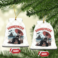 Gothic Summerween Ceramic Ornament Spooky Summer Halloween Horror Character - Wonder Print Shop