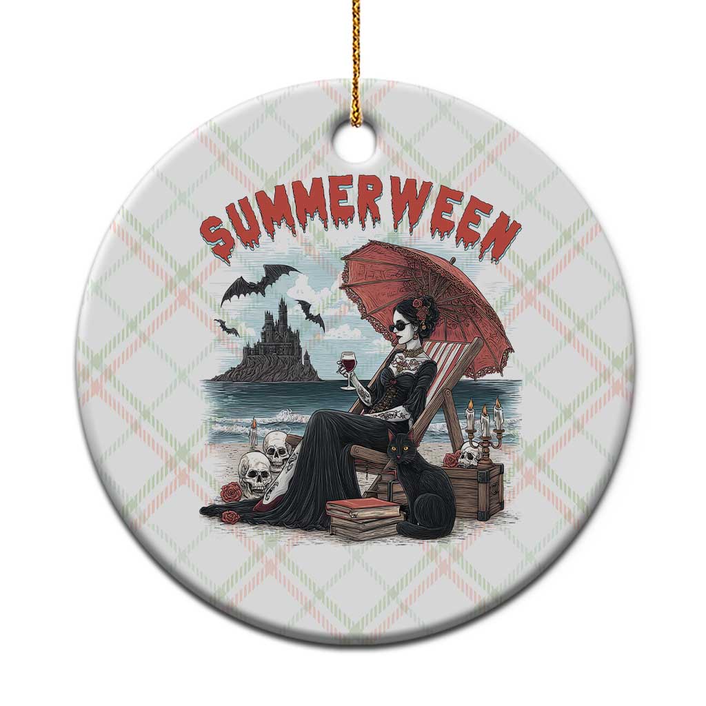 Gothic Summerween Ceramic Ornament Spooky Summer Halloween Horror Character - Wonder Print Shop