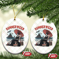 Gothic Summerween Ceramic Ornament Spooky Summer Halloween Horror Character - Wonder Print Shop