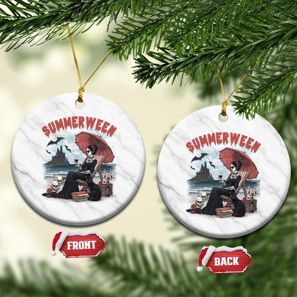 Gothic Summerween Ceramic Ornament Spooky Summer Halloween Horror Character - Wonder Print Shop