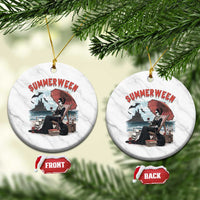 Gothic Summerween Ceramic Ornament Spooky Summer Halloween Horror Character - Wonder Print Shop