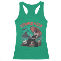 Gothic Summerween Racerback Tank Top Spooky Summer Halloween Horror Character - Wonder Print Shop