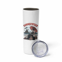 Gothic Summerween Skinny Tumbler Spooky Summer Halloween Horror Character - Wonder Print Shop