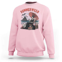 Gothic Summerween Sweatshirt Spooky Summer Halloween Horror Character - Wonder Print Shop