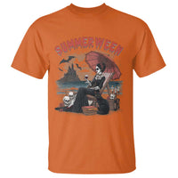 Gothic Summerween T Shirt Spooky Summer Halloween Horror Character - Wonder Print Shop