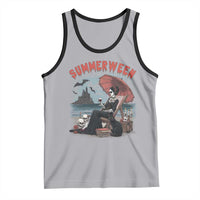 Gothic Summerween Tank Top Spooky Summer Halloween Horror Character - Wonder Print Shop