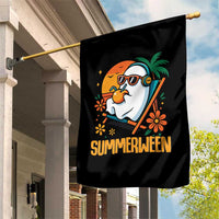 Tropical Summerween Boo Sheet Garden Flag Funny Ghost Halloween Summer Beach Vibes - Wonder Print Shop