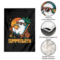 Tropical Summerween Boo Sheet Garden Flag Funny Ghost Halloween Summer Beach Vibes - Wonder Print Shop