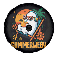 Tropical Summerween Boo Sheet Spare Tire Cover Funny Ghost Halloween Summer Beach Vibes - Wonder Print Shop