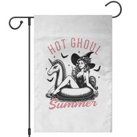 Hot Ghoul Summer Garden Flag Retro Pin Up Witch Summerween Summer Beach Halloween Vibes