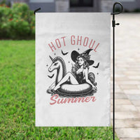 Hot Ghoul Summer Garden Flag Retro Pin Up Witch Summerween Summer Beach Halloween Vibes