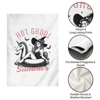 Hot Ghoul Summer Garden Flag Retro Pin Up Witch Summerween Summer Beach Halloween Vibes