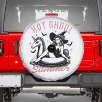 Hot Ghoul Summer Spare Tire Cover Retro Pin Up Witch Summerween Summer Beach Halloween Vibes