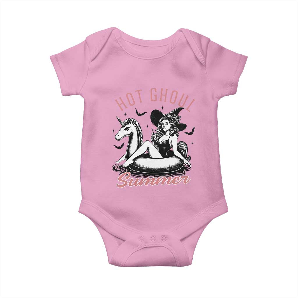 Hot Ghoul Summer Baby Onesie Retro Pin Up Witch Summerween Summer Beach Halloween Vibes