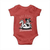 Hot Ghoul Summer Baby Onesie Retro Pin Up Witch Summerween Summer Beach Halloween Vibes