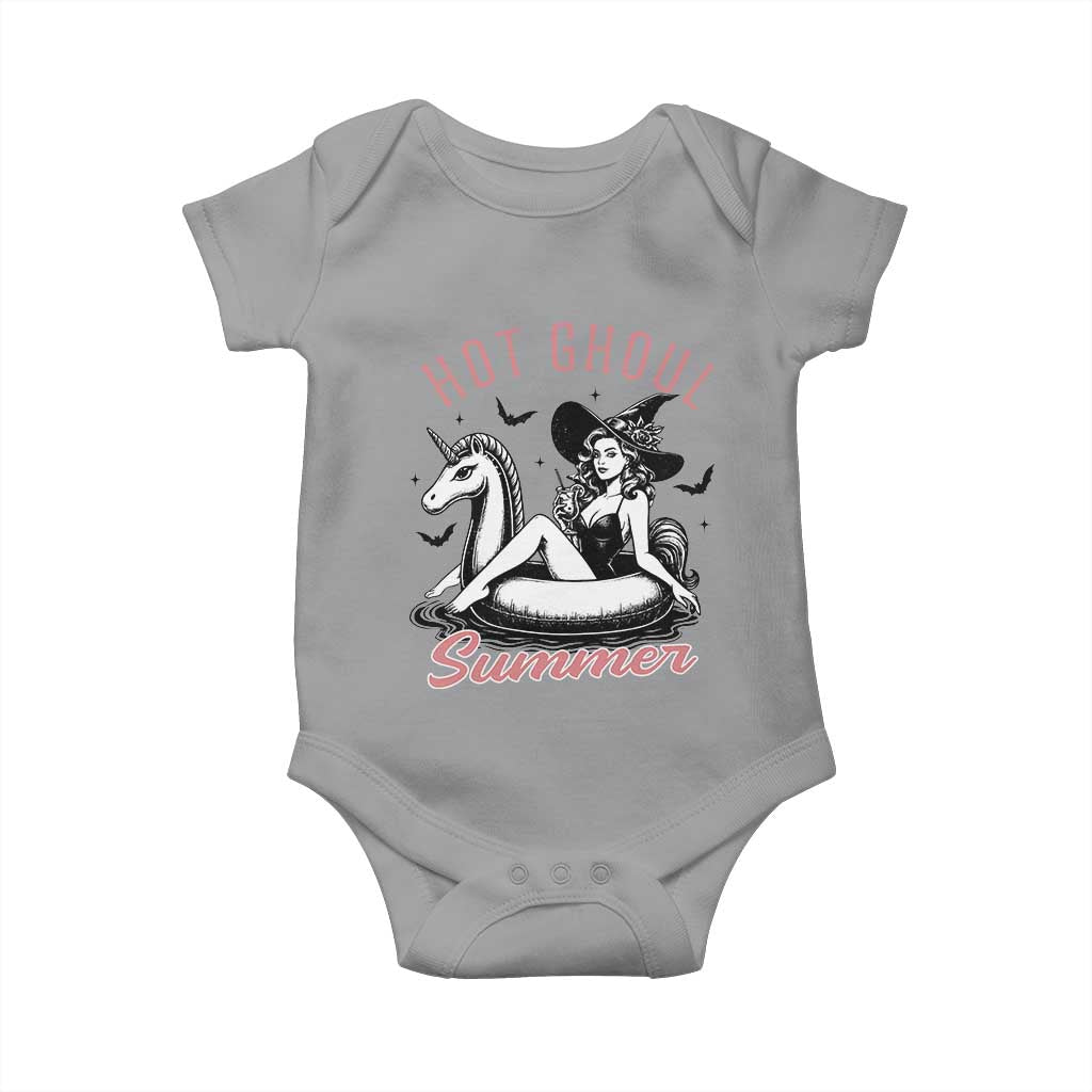 Hot Ghoul Summer Baby Onesie Retro Pin Up Witch Summerween Summer Beach Halloween Vibes
