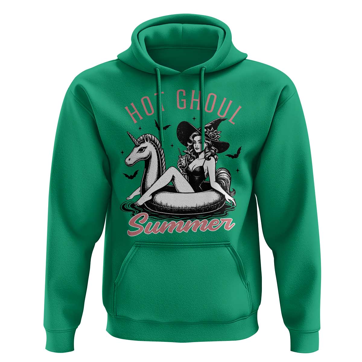 Hot Ghoul Summer Hoodie Retro Pin Up Witch Summerween Summer Beach Halloween Vibes