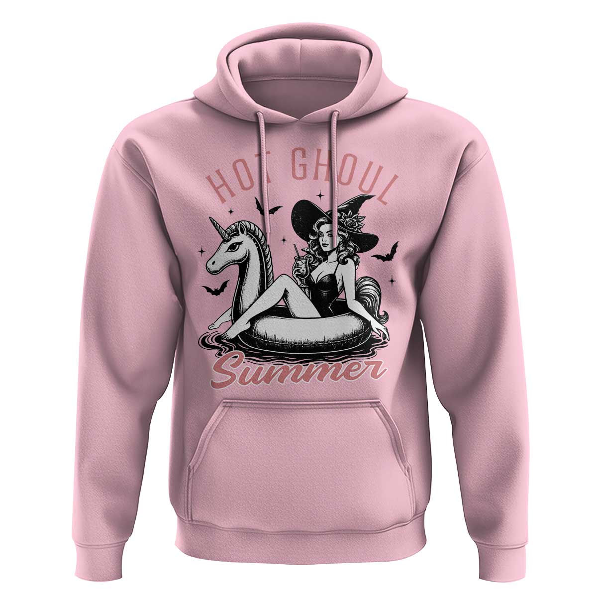 Hot Ghoul Summer Hoodie Retro Pin Up Witch Summerween Summer Beach Halloween Vibes