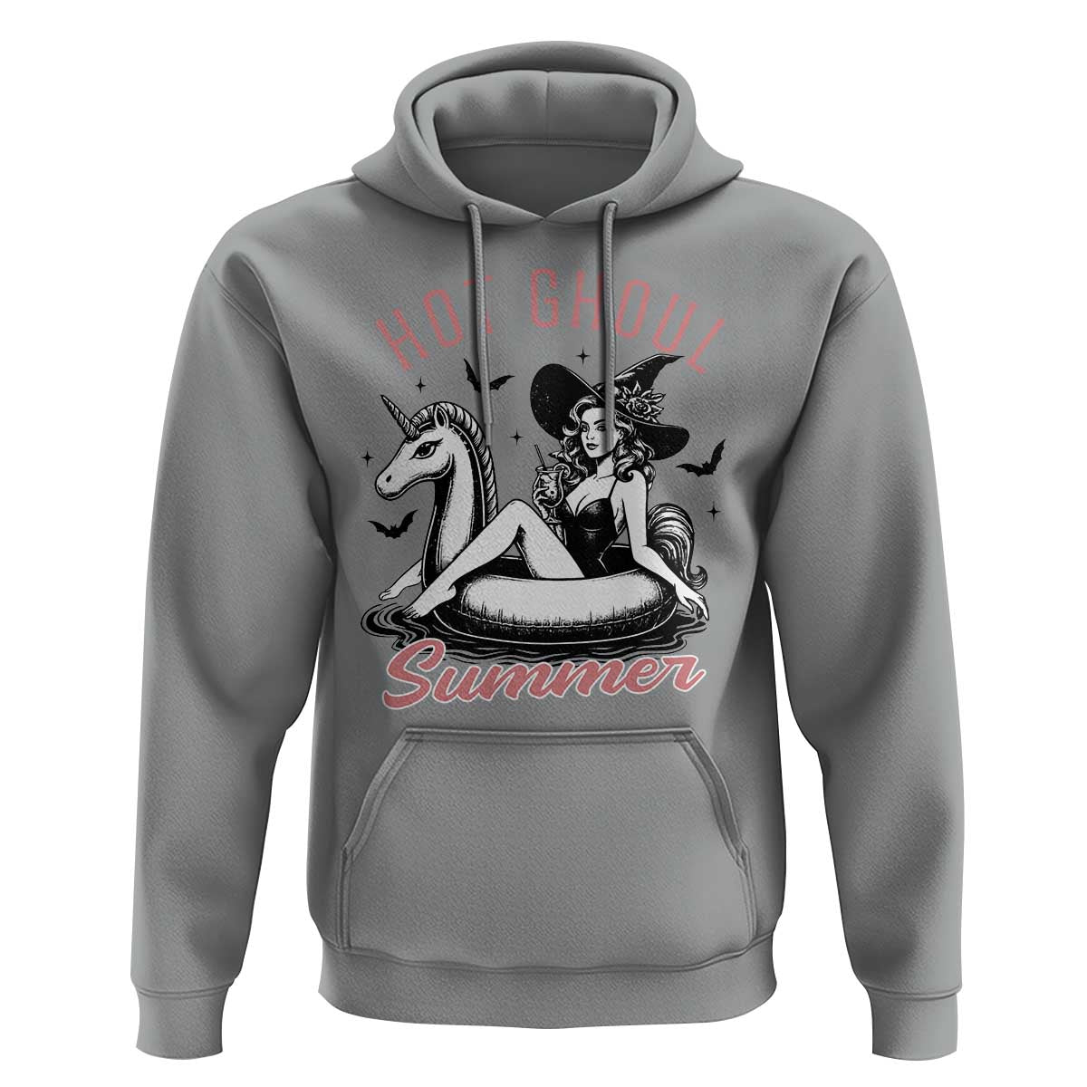 Hot Ghoul Summer Hoodie Retro Pin Up Witch Summerween Summer Beach Halloween Vibes