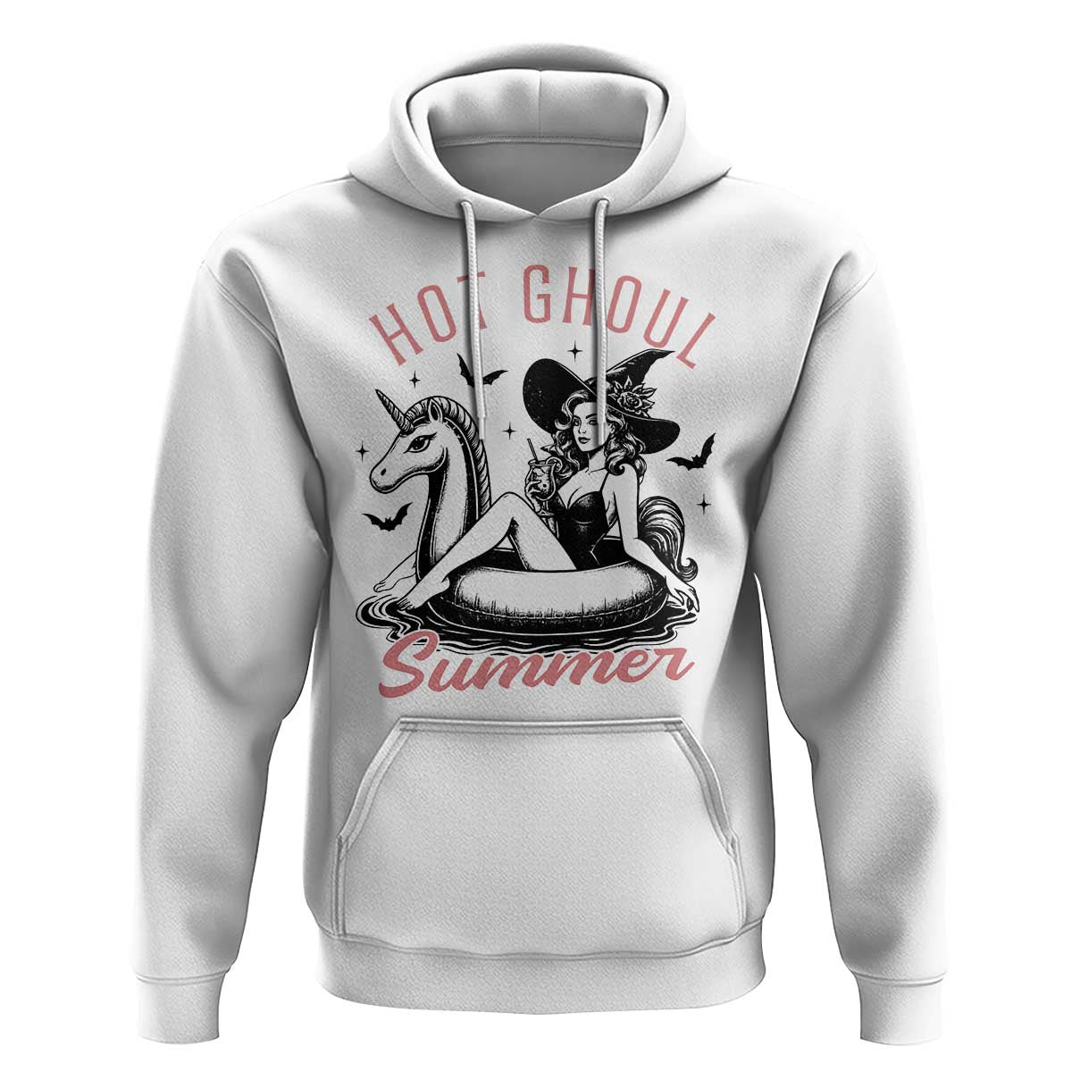 Hot Ghoul Summer Hoodie Retro Pin Up Witch Summerween Summer Beach Halloween Vibes