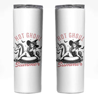 Hot Ghoul Summer Skinny Tumbler Retro Pin Up Witch Summerween Summer Beach Halloween Vibes