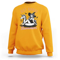 Hot Ghoul Summer Sweatshirt Retro Pin Up Witch Summerween Summer Beach Halloween Vibes