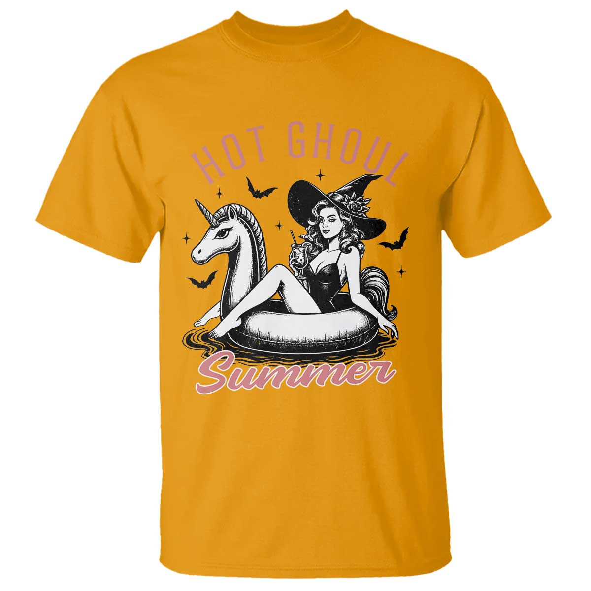 Hot Ghoul Summer T Shirt Retro Pin Up Witch Summerween Summer Beach Halloween Vibes