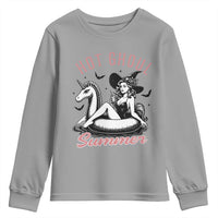 Hot Ghoul Summer Youth Sweatshirt Retro Pin Up Witch Summerween Summer Beach Halloween Vibes