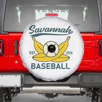 Retro Savannah Baseball Est. 2016 Spare Tire Cover Funny Banana and Ball Vintage Sports - Wonder Print Shop